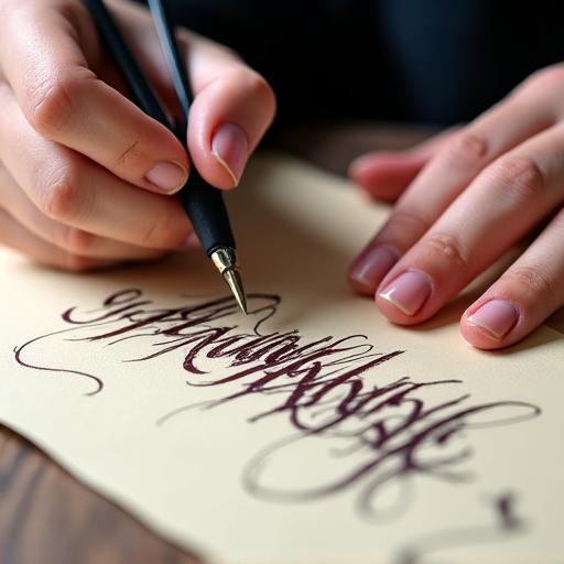 Fortgeschrittene Kalligraphie Techniken