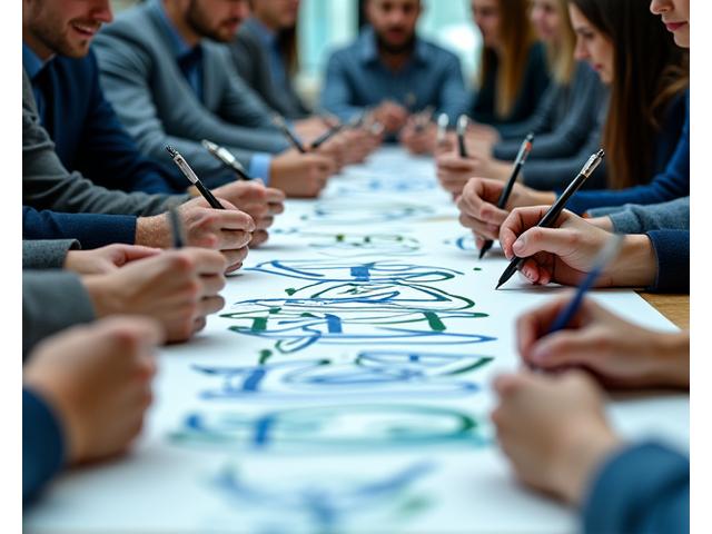 Corporate Team Building Kalligraphie Session