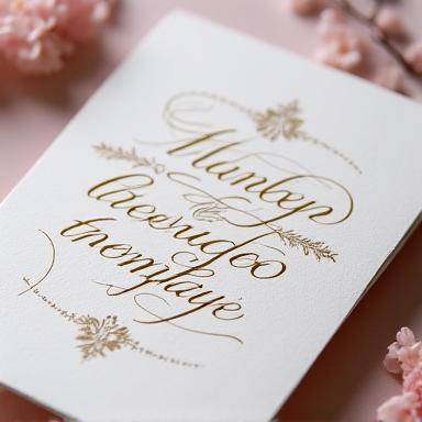 Elegante Hochzeitseinladung Design
