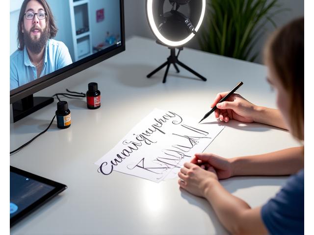 Online Kalligraphie Tutorial Setup
