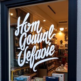 Schaufenster Beschriftung